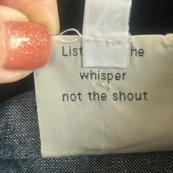 Spirithouse Denim Chambray 100% Linen Asymmetrical Tunic Blouse Size XS - Picture 3 of 8